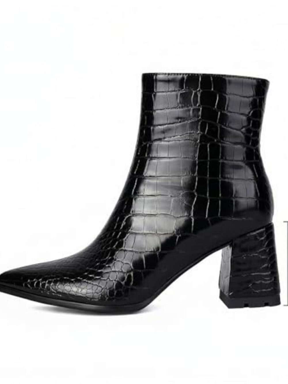 Ankle Boots for Women Pointed Toe Chunky Heel Booties
